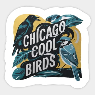 Chicago Cool Birds Sticker